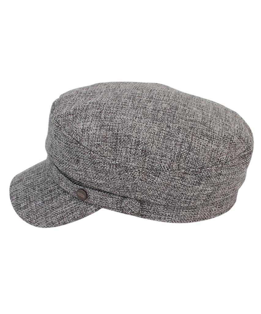 Yunibeosyeolkemiseuteuli Linen Logo Gray Marine Cap