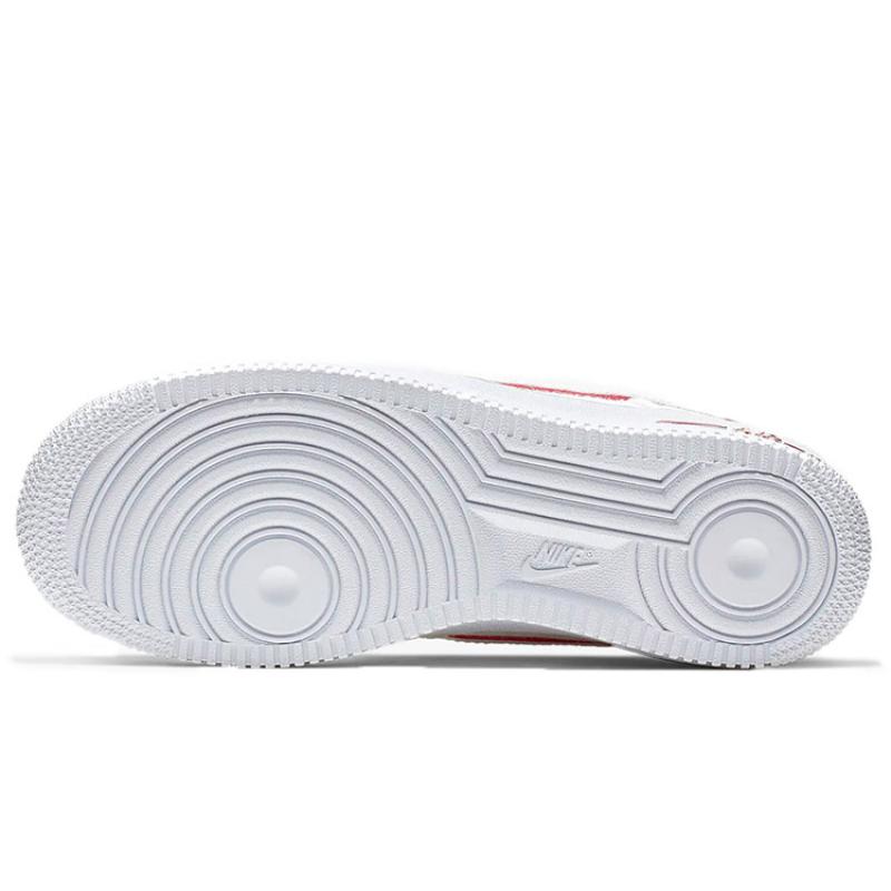 Nike Air Force 1 Low Lux White Red Women's Sneakers 898889-101