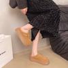 Scarpe basse retrò casual con suola a muffin da donna primavera fibbia britanniche versatili moda ciabatte con plateau mocassini one pedal