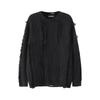 Ripped Tassel Crew Neck Sweater Men's Autumn and Winter American Trendy Brand Niche High Street Lazy Loose Casual Knitted Sweater