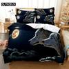 Luxury New 3D Print Love Wolf Comfortable Duvet Quilt Cover Pillowcase Bedding Set Children Bedroom Decoration Home Textile