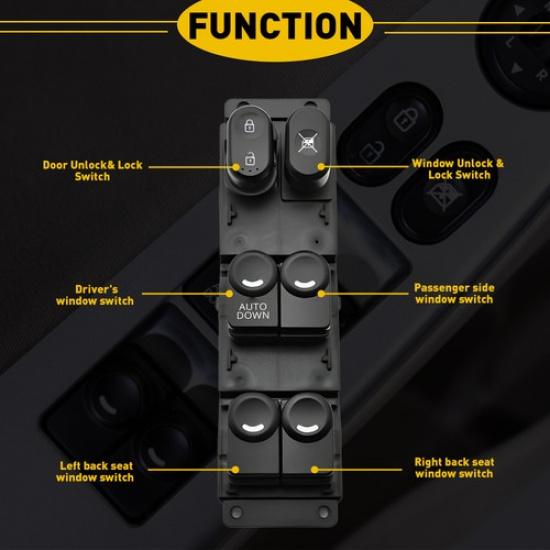 2011-2017 For Hyundai Accent Driver Door Master Power Window Switch Replacement