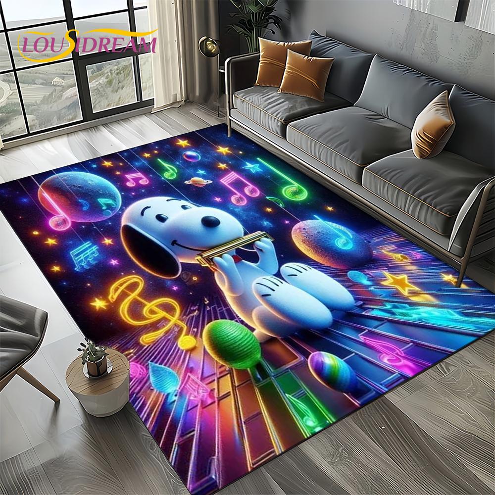 27 Style Cute Snoopy Dog Cartoon Carpet Rug for Bedroom Living Room Home Sofa Decoration,kids Game Large Decor Floor Mat Gift 3D