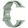 Silicone Strap For Apple Watch Ultra 3/2 Band 49mm 45mm 41mm 44mm 42mm 46mm Two-color Bracelet iWatch 11 10 9 8 7 6 5 4 SE Belt