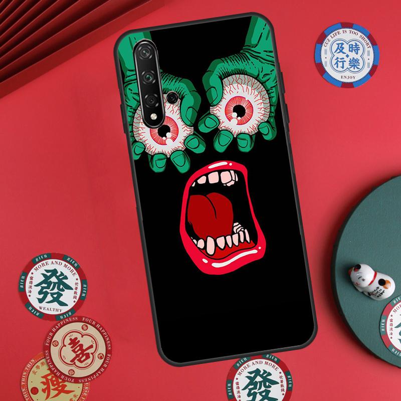 Monsterauge Hand Für Huawei Nova Y73 Y72 Y90 Y70 Y60 Y91 Y61 12s 12i 11i 8i 9 10 SE P40 Lite P60 P30 Pro Hülle