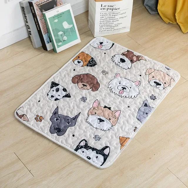 

Reusable Washable Pet Pee Pad Dog Urine Mat for Bed & Training Absorbent Pet Diaper Mat Four Seasons Suitable Essential Dog Mat S 40x30cm