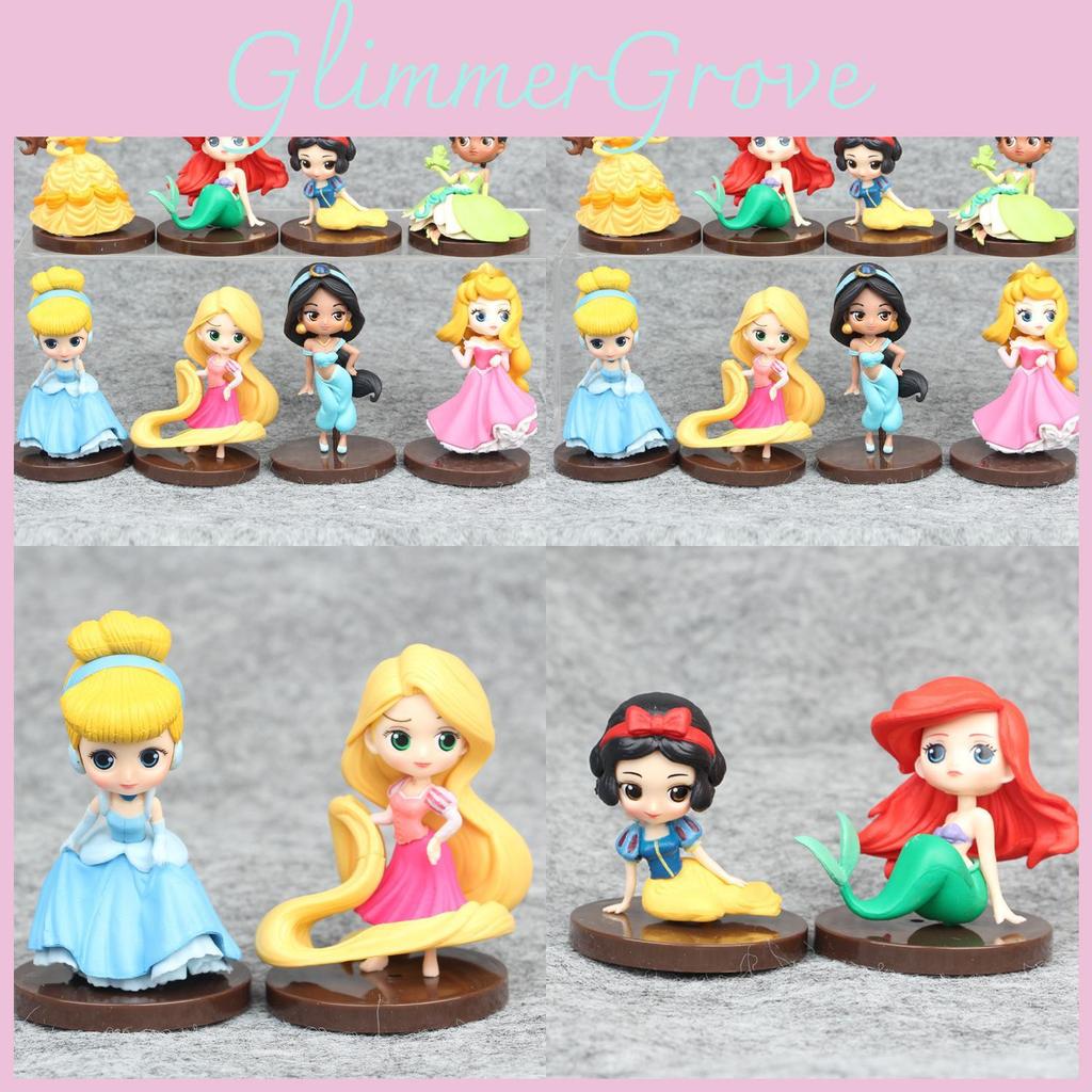 Adorable Pvc Fairy Tale Princess Figurines For Cake Decoration And Fun Playtime