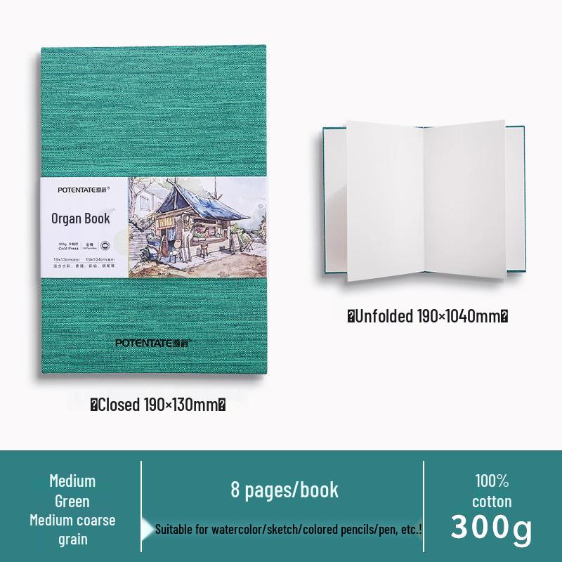 Zun Jue Accordion Style Cotton Folding Blank Painting and Photo Album for Student Graduation Souvenir