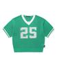 Andy Other Oversized V-Neck Short Sleeve Knit Green