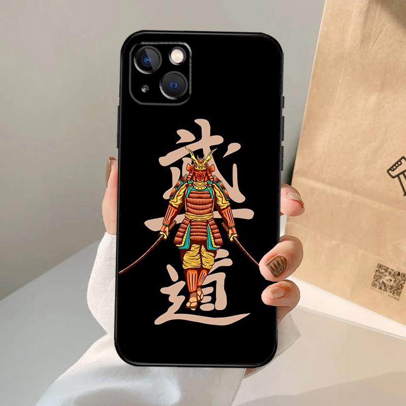 Samurai Oni Mask Phone Case For iPhone 17 Air 16 15 14 11 12 13 Pro Max 12 13 Mini 15 16 Plus 16e Cover Coque