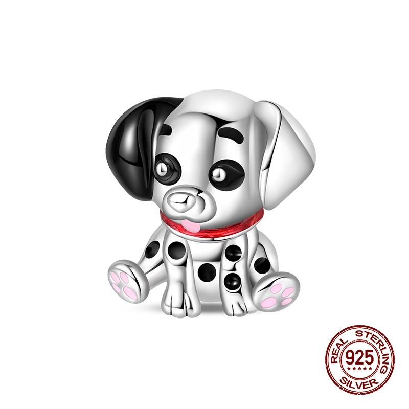 Cute Charms Copper Original Fit Bracelet Monsters Robot Dog Chinese Panda Beads Charms For Women Diy Party Jewelry