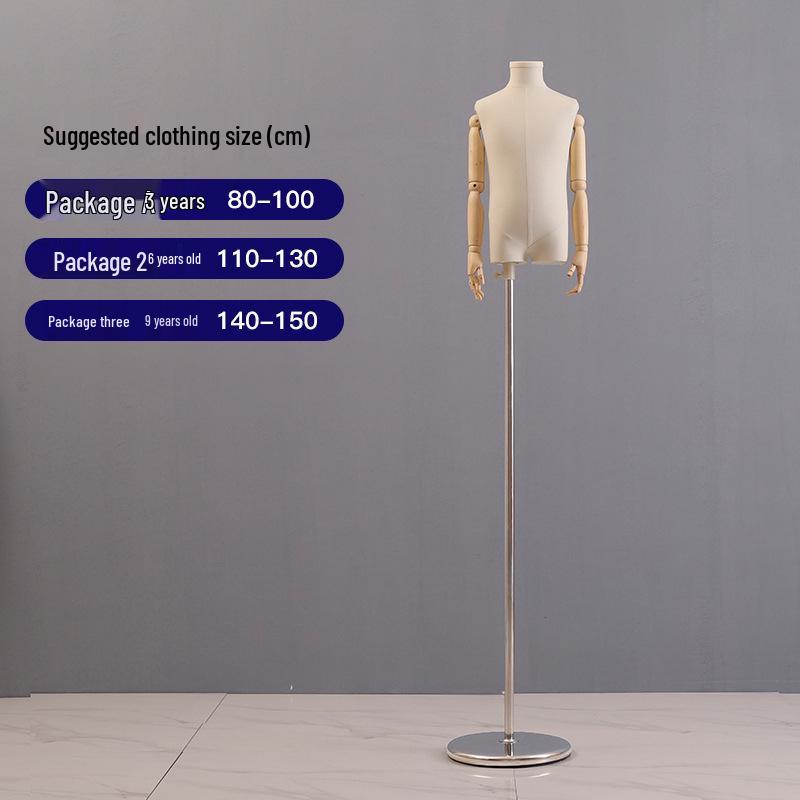 Mannechin Copii cu Picioare Despărțite: Stativ de Expunere Corp Întreg/Jumătate pentru Haine de Copii, Bărbați și Femei