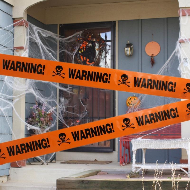 Multipurpose Warning Tape Highly Visible Safety Sign Caution Tape for Halloween Constructions Sites Festival Decors