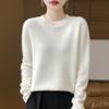 Women Sweater 100% Wool TIDENOVEL O-neck Knit Pullover Thick Winter Jumpers Female Knit Tops