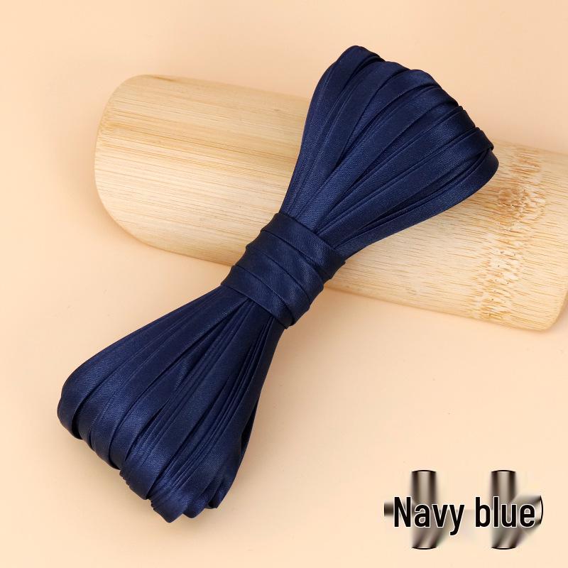 Hengmeihe Satin Cheongsam Paspelband - 0,6 cm Bügelfreie Saumeinfassung für Bekleidungszubehör