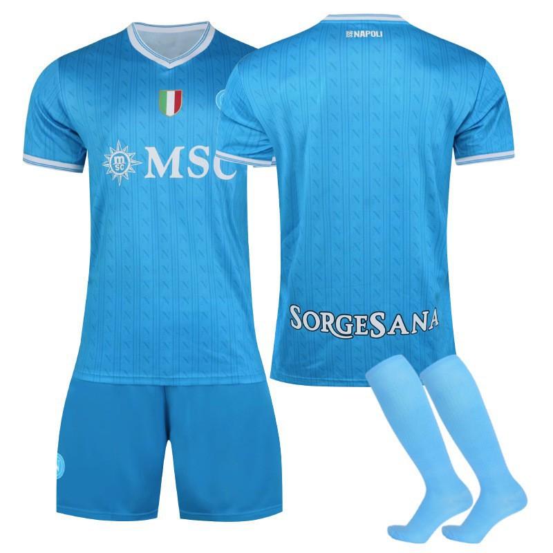 

A2526 Naples Jerseys Home 11 De Braunet Football Uniforms Children s Clothing 19 Hoyren 8 McTominay 3XL