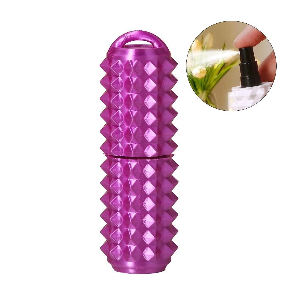 

Empty Mini Perfume Bottle 5ml Empty Cosmetic Containers New Spray Rotating Bottle фіолетовий