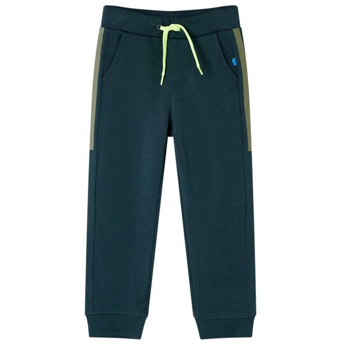Pantalon de survêtement enfants avec cordon de serrage vert mousse 92/104/116/128/140