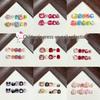 Children's 3D M Bean Sesame Street Cartoon Manicure Stickers - Detachable Wearable Nails