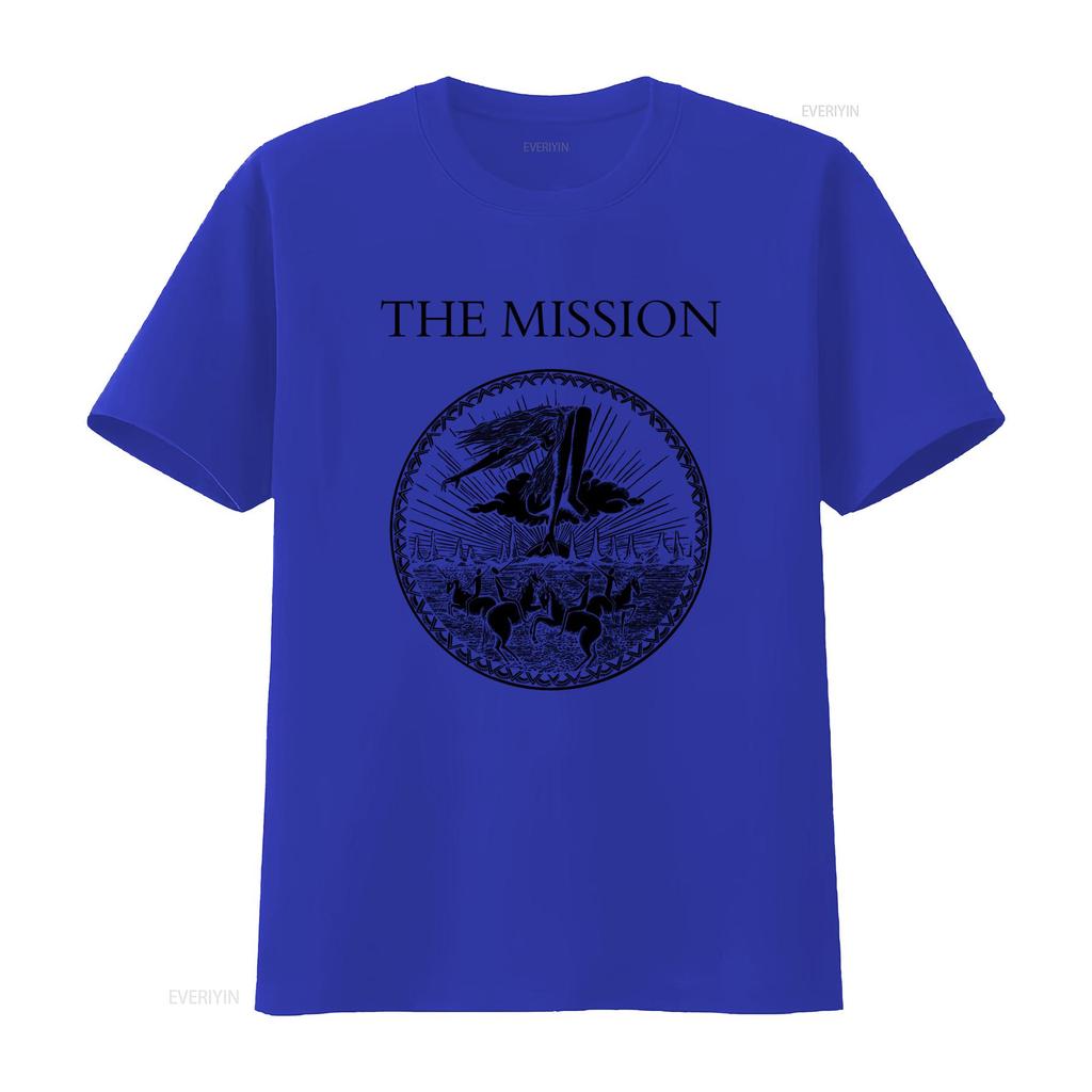 DAS MISSION T-Shirt Einzigartiges Design für Modefans vintage Gewaschen Vielseitig Mann Stilvoll Bequem Lässig