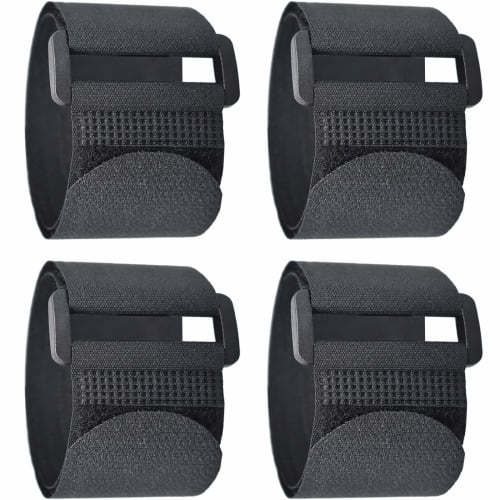 REX-OWL NSB-01 Cargo Tie Strap with Velcro, Fastening Strap, Secure Band, Velcro Band, Cable Tie (5cm X 80cm, 4 Pieces)