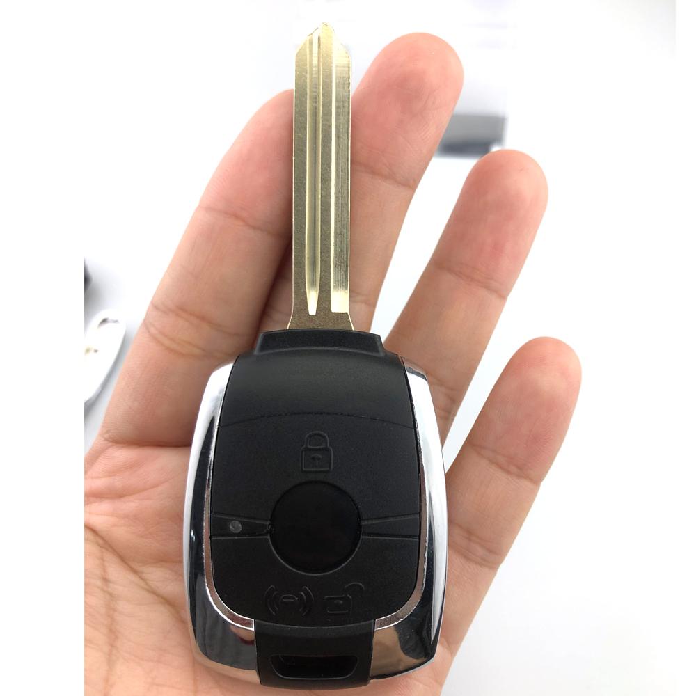 YIQIXIN Remote Car Key Shell Cover Case For Ssangyong Actyon Kyron Rexton Korando 2012 Action 2012 2 Buttons No Logo Uncut Blade