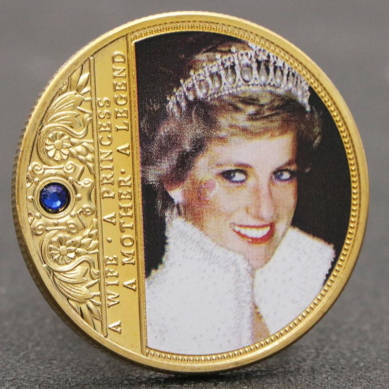 Sadraudzības princese Diāna, ar dimantiem, piemiņas monētām, medaļām, princeses Diānas tēla monētām, Ziemassvētku dāvana, Ziemassvētku zeķu pildījums