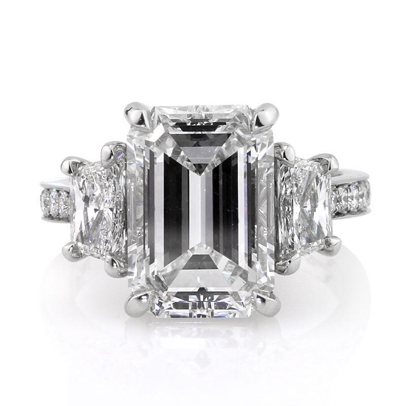 Ny Glitrende Firkantet Geometrisk Design Ringlys Luksus Personlig Mote Stil Forlovelses- og Bryllups Tilbehør
