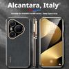Luxury Premium Genuine Leather Phone Case For Huawei Pura 80 70 Pro Pro+ Ultra Lens Protector Bracket Full Protection Cover
