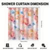 Colorful Abstract Floral Shower Curtain - Modern Bathroom Decor, Ideal for Friends Who Love Abstract Style, Home Accessories