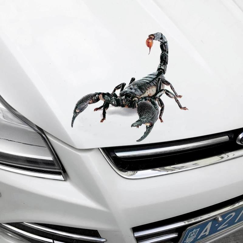3D Animal Car Stickers Spider Gecko Realistic Decoration Decals Universal Motorcycle Automobile Body Home Wall