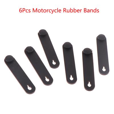 6 stuks Motorfiets Elastiekjes voor Frame Bevestiging Kabelbinders Kabelboom Kabels Accessoires voor Motorfiets Fiets Auto