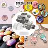 SucceBuy 25/32/58/75mm Button-Abzeichen-Teile Zubehör für Button-Maschine 200/500 Sets Metall und Kunststoff Anstecknadeln