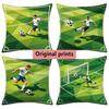 Soccer Game Low Poly Print Throw Pillow Covers Pattern Cushion Cover Suitable for Sofa Bedroom Car Pillow Cover