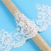 Nail Beads Lace Accessories Diy Beads Bead Embroidery Mesh Bottom Embroidery Lace Fabric Wedding Dress Accessories 17Cm