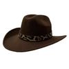 Leopard Hat Band Fedora Hat Felt Dress Hat New Western Cowboy Hat  Men Women