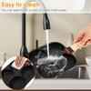 4Cup Egg Frying Pan Nonslip Omelette Pan Skillet with Oil Brush and Lid Pancake Skillet for Gas Stove Induction Cookware