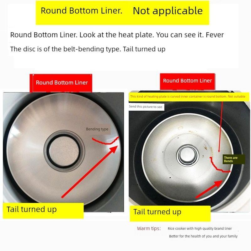 

Универсальная рисоварка с чашей из нержавеющей стали объемом 1,6 л Round bottom rice cooker does not Neutral