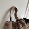 Corduroy Bag Women's Large Capacity Shoulder Shopping Bag Commuter Tote Bag
