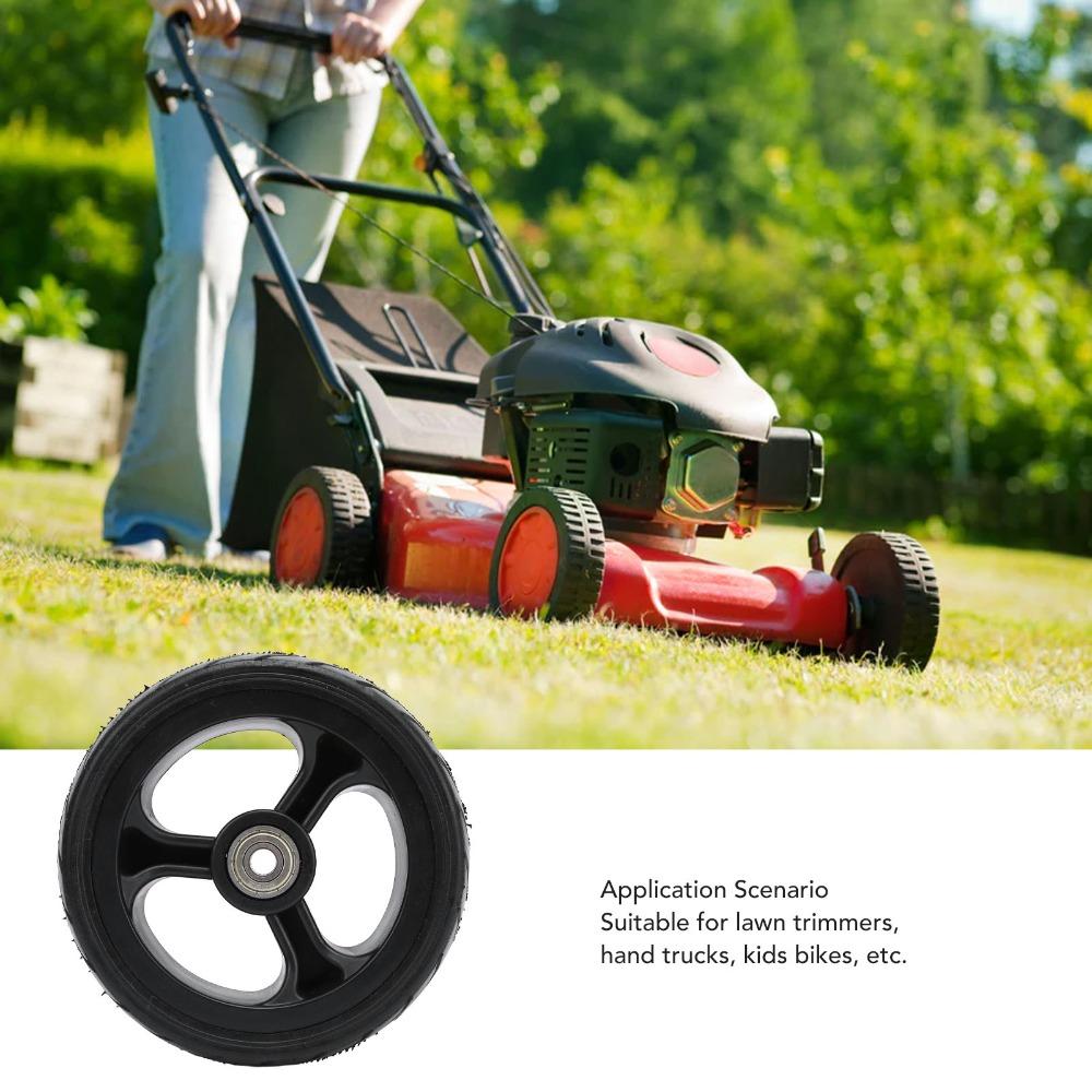 Rubber Trolley Wheel 5 Inch Hand Truck Wheel Durable Solid Rubber Wheel  Hand Truck
