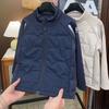 Boys' Korean Style Cotton-Padded Jacket - Autumn/Winter 2025, Thin Cotton Coat, Navy Blue & Coffee, In Stock