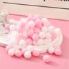 100pcs/set Colorful Plush Poms Ball Applique Make Hairband Scarf Mittens Crafts