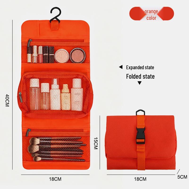 Korean Waterproof Toiletry Bag - Large Capacity, Portable, Hanging, Unisex Travel Cosmetic Organizer.