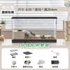 Small Turtle Habitat Tank with Heating Pad and Basking Light Constant Temperature Reptile Hibernation Box Complete Pet Ecosystem
