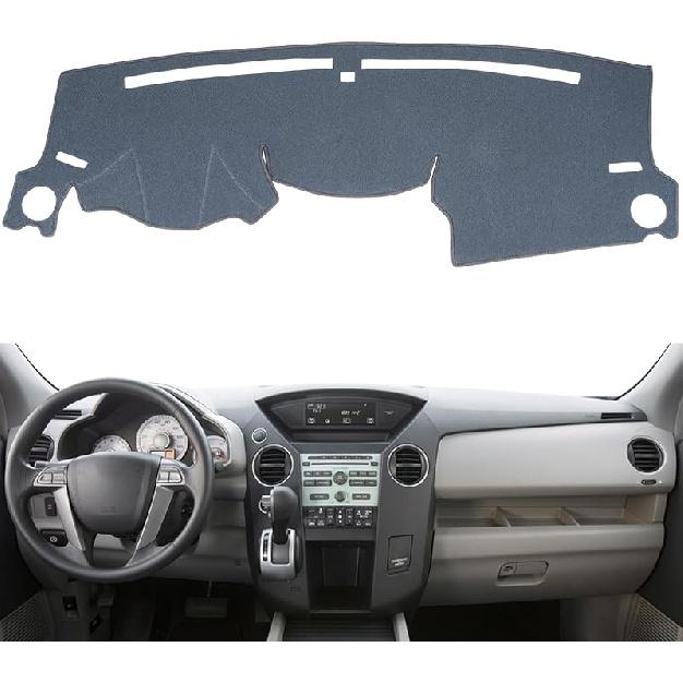 Dashboard Cover Fit for Honda Pilot 2002 2003 2004 2005 2006 2007 2008 Dash Cover Mat Pad Carpet Protector (Beige)