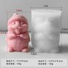 DIY Aroma Plaster Resin Ornament Animal Mould Handmade Soap Candle Making Supplies 3D Cute Groundhog Silicone Candle Mold