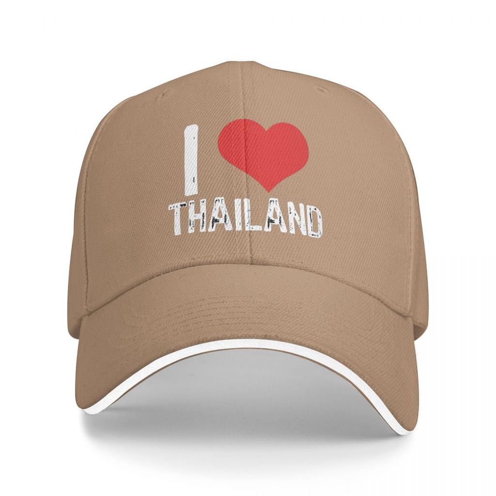 I Love Thailand Baseball Caps Snapback Baseball Hats Breathable Casual Casquette Outdoor Unisex