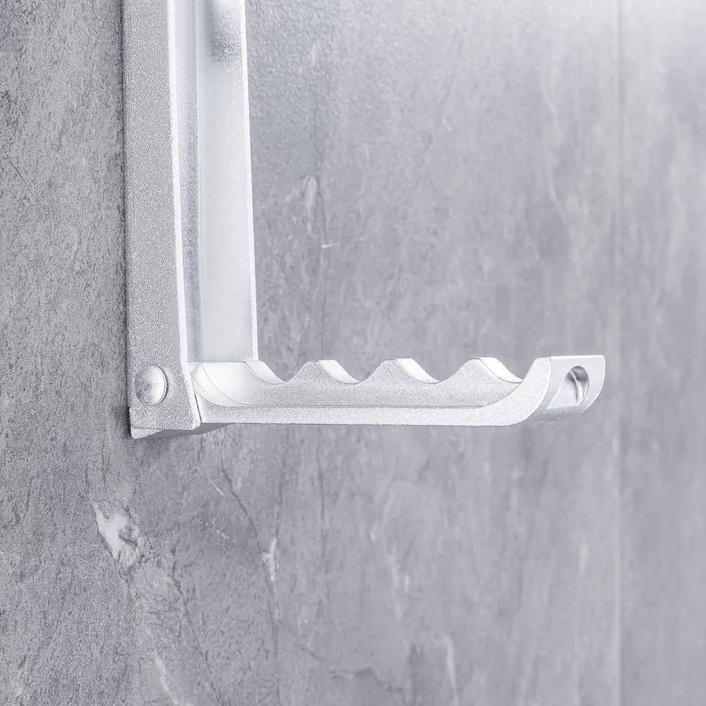3x Wall Mount hanger Bathroom Coat Hook , Silver