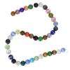DIY Round Beads Mixed Colors Natural Stone Bracelet Necklace Jewelry Making Accessories 0.39in Diameter