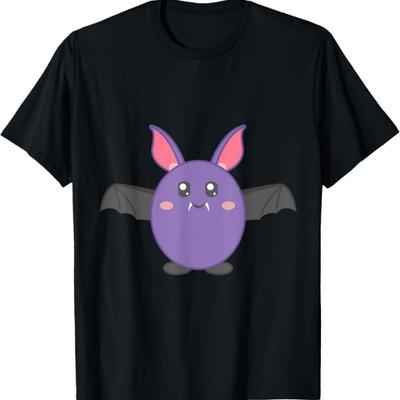 Kawaii Bat Monster Dracula Halloween Cute Costume T-Shirt
